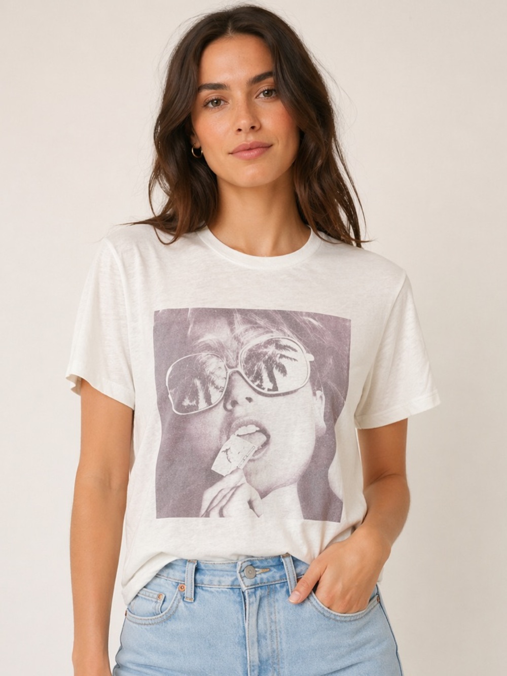 Marine Layer Summer Dreams Graphic T-Shirt NWT Off White